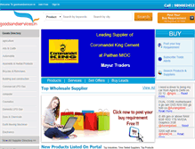 Tablet Screenshot of goodsandservices.in